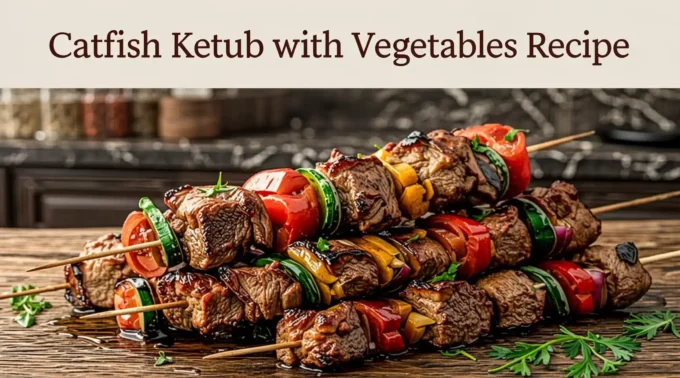 Catfish Kebab with Vegetables Recipe 6 keywords, hashtags, and a disclaimer with meta description