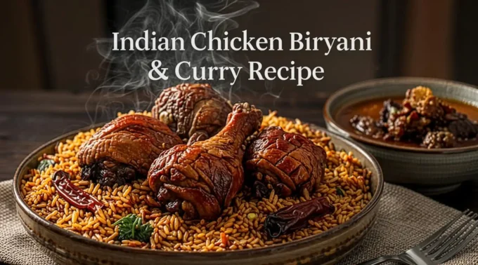 Indian Chicken Biryani & Curry Recipe
