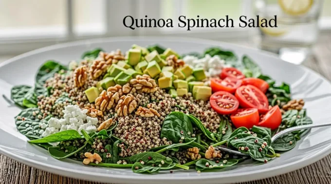 Quiona Spinach Salad Recipe