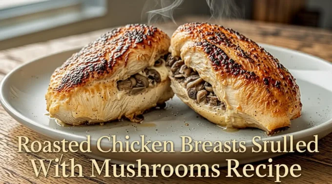 Roasted Chicken Breasts Stuffed With Mushrooms