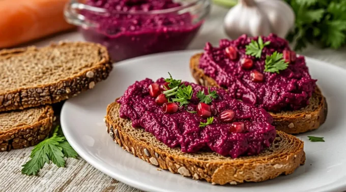 Sandwiches With Beet Hummus Recipe