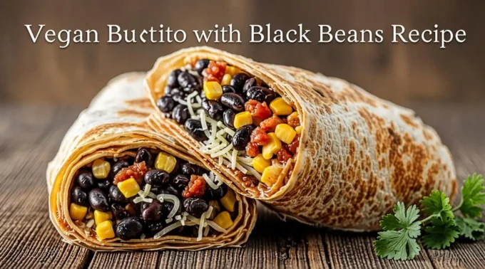 Vegan Burrito with Black Beans Recipe