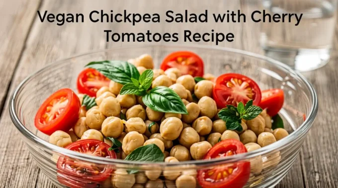 Vegan Chickpea Salad with Cherry Tomatoes Recipe