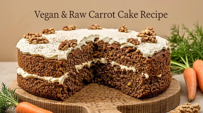 Vegan & Raw Carrot Cake Recipe