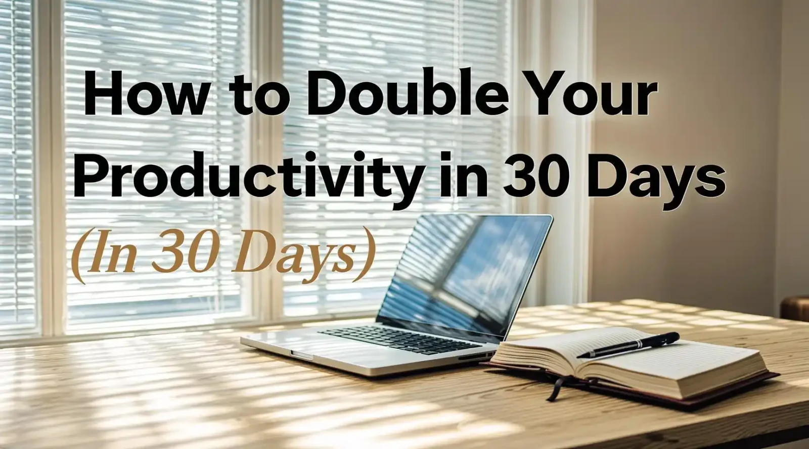 How to Double Your Productivity in 30 Days (Without Burnout)