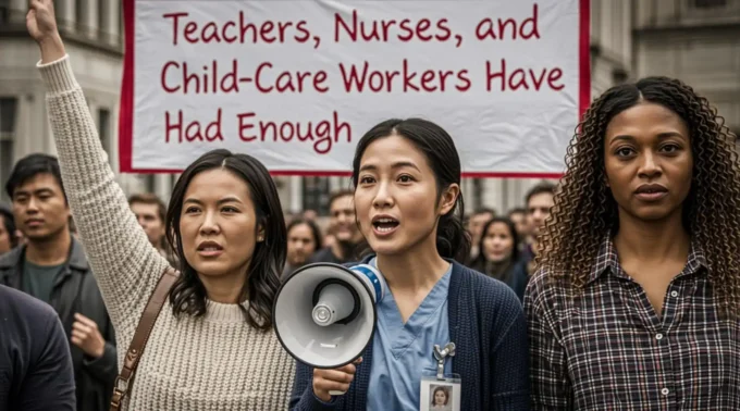 Teachers, Nurses, and Child Care Workers Have Had Enough