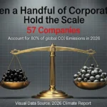 When a Handful of Corporations Hold the Scale 57 Companies Account for 80 % of Global CO₂ Emissions