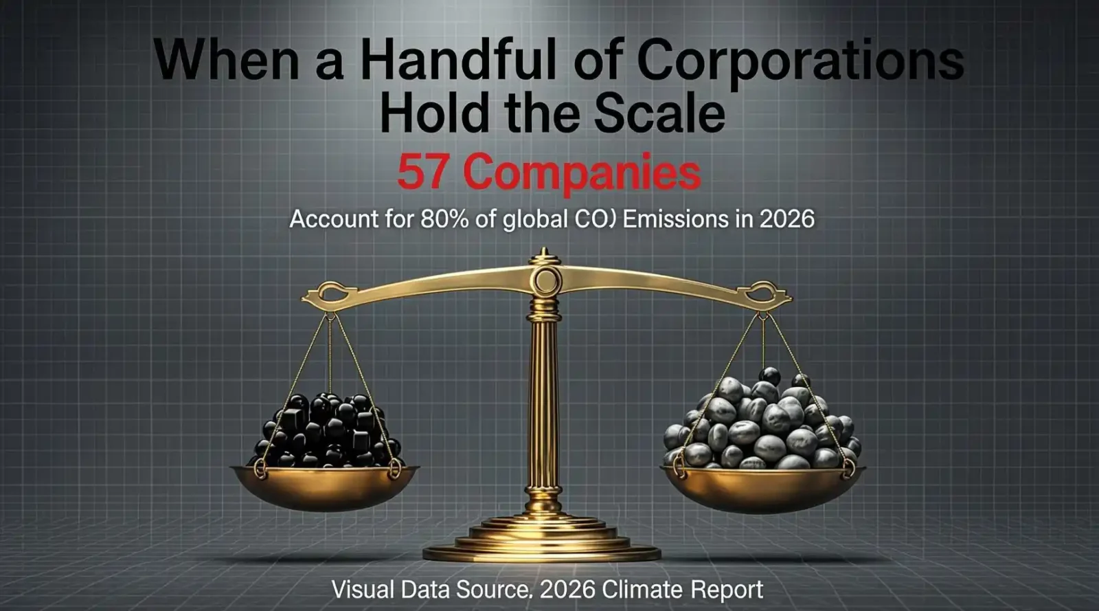 When a Handful of Corporations Hold the Scale 57 Companies Account for 80 % of Global CO₂ Emissions