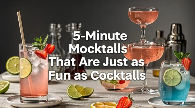 5 Minute Mocktails That Are Just as Fun as Cocktails