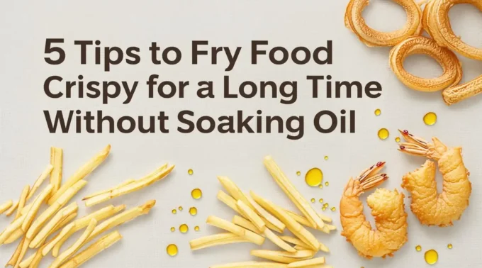 5 Tips to Fry Food Crispy for a Long Time Without Soaking Oil
