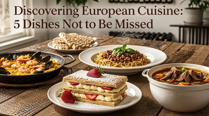 Discovering European Cuisine 5 Dishes Not to Be Missed