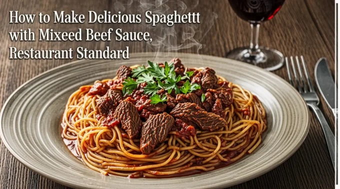 How to Make Delicious Spaghetti with Minced Beef Sauce, Restaurant Standard
