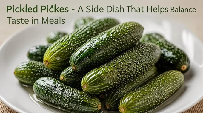 Pickled Pickles - A Side Dish That Helps Balance Taste in Meals