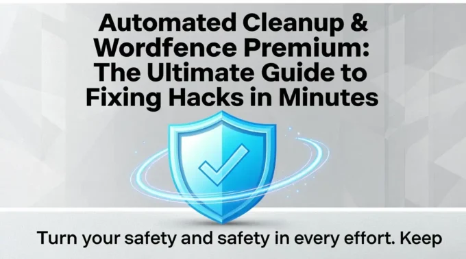 Automated Cleanup & Wordfence Premium The Ultimate Guide to Fixing Hacks in Minutes