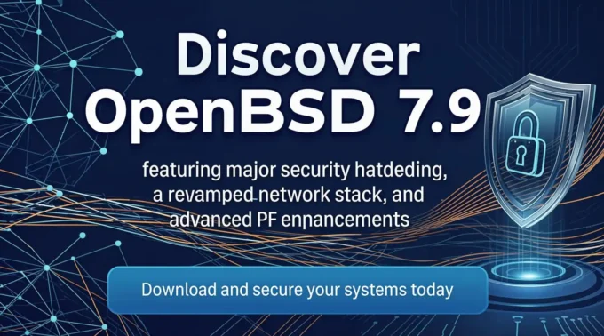 Discover OpenBSD 7.9 Featuring major security hardening, a revamped network stack, and advanced PF enhancements. Download and secure your systems today.