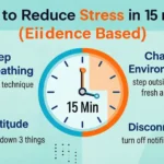 How to Reduce Stress in 15 Minutes (Evidence Based)