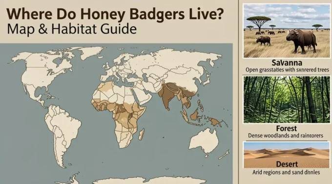 Where Do Honey Badgers Live Map & Habitat Guide