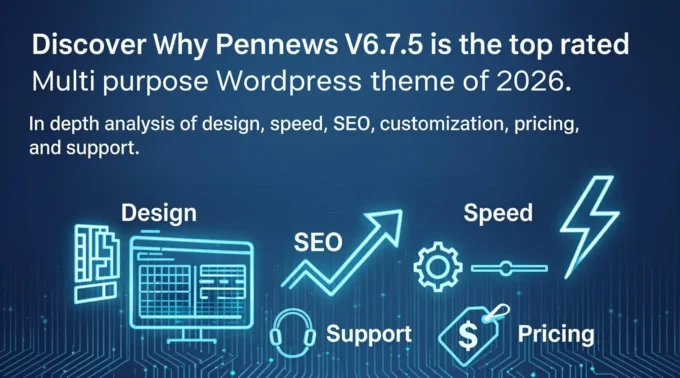 Discover why PenNews v6.7.5 is the top rated multi purpose WordPress theme of 2026. In depth analysis of design, speed, SEO, customization, pricing, and support.